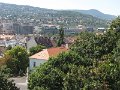 Budapest latkepe a varbol - budai oldal a hegyekkel